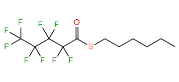 Perfluoro-pentan ethioic acid S-hexyl ester